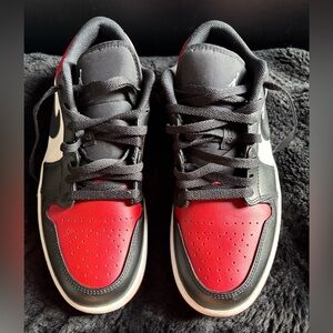 Jordan Black and Red Sneakers